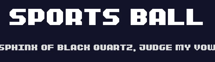 Sports Ball by Zephram — Sans Serif Font — thumbnail 2