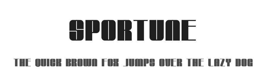 Sportune by RT Studio — Decorative Font