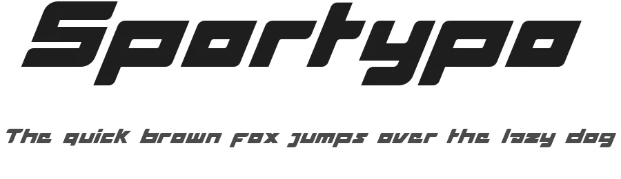 Sportypo by ghielzact — Display Font