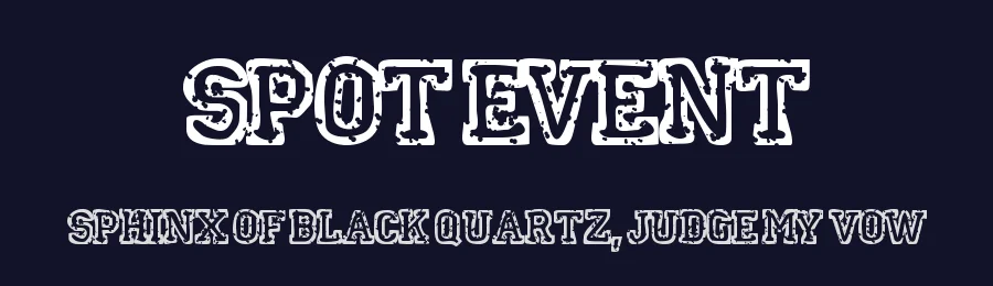 Spot Event by Xerographer Fonts — Decorative Font — thumbnail 2