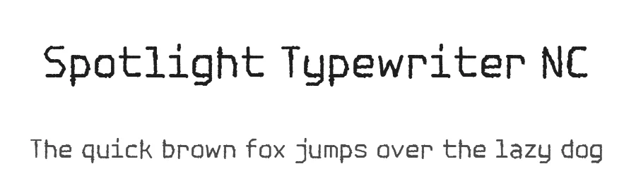 Spotlight Typewriter NC by Jayvee Enaguas — Decorative Font
