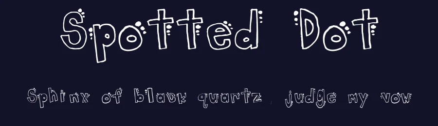 Spotted Dot by Gracie Tucker — Decorative Font — thumbnail 2