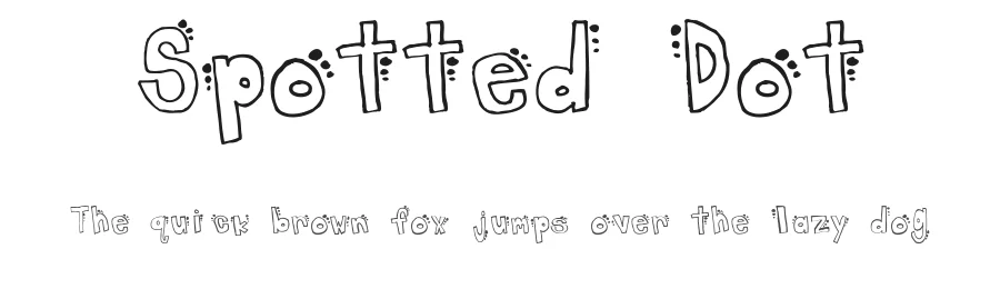 Spotted Dot by Gracie Tucker — Decorative Font