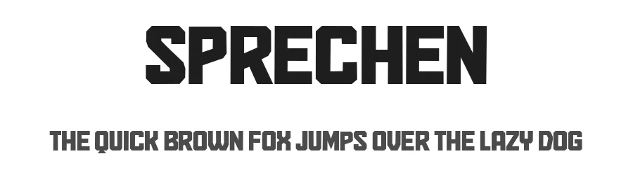 Sprechen by Vladimir Nikolic — Sans Serif Font