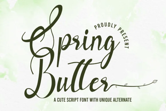 Spring Butter Font by sipanji figuree — Script Handwritten Font