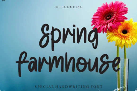 Spring Farmhouse Font by Garcio — Script Handwritten Font