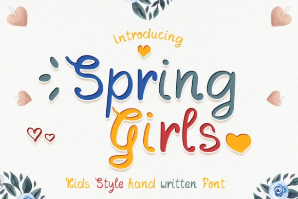Spring Girls Font by numnim — Script Handwritten Font