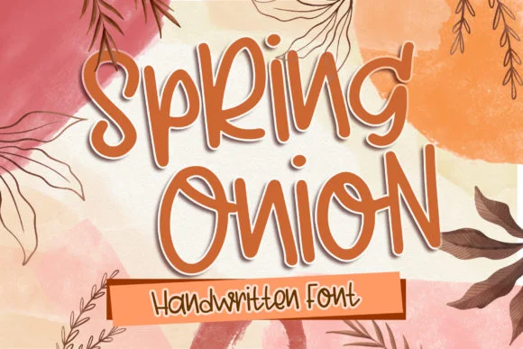 Spring Onion Font by boogaletter — Script Handwritten Font