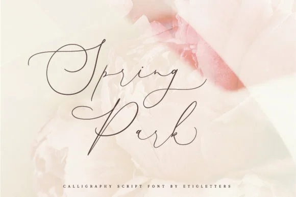 Spring Park Font by etigletters — Script Handwritten Font
