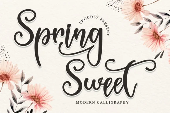 Spring Sweet Font by Sakha Design — Script Handwritten Font