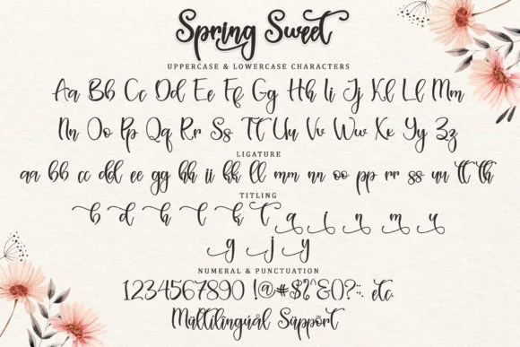 Spring Sweet Font by Sakha Design — Script Handwritten Font — thumbnail 7