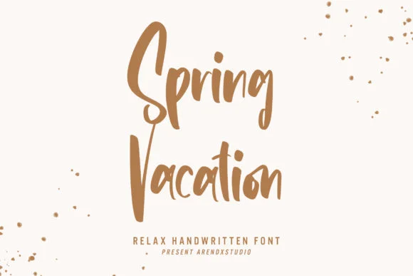 Spring Vacation Font by Arendxstudio — Script Handwritten Font