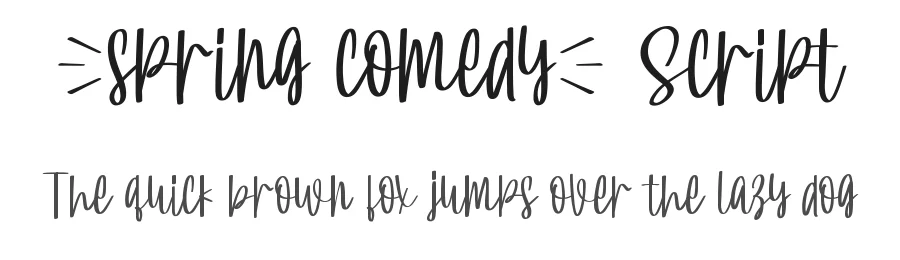 Spring Comedy Script