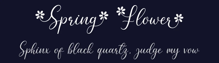 Spring Flower by AV Type — Script Handwritten Font — thumbnail 2