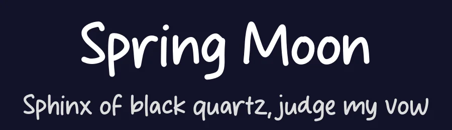 Spring Moon by MJType — Script Handwritten Font — thumbnail 2