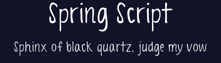 Spring Script by Katelyn Heins — Script Handwritten Font — thumbnail 2