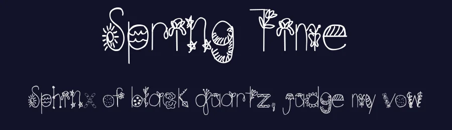 Spring Time by Brianna Erickson — Decorative Font — thumbnail 2