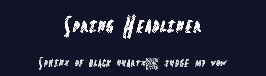 Spring Headliner by Xerographer Fonts — Decorative Font — thumbnail 2