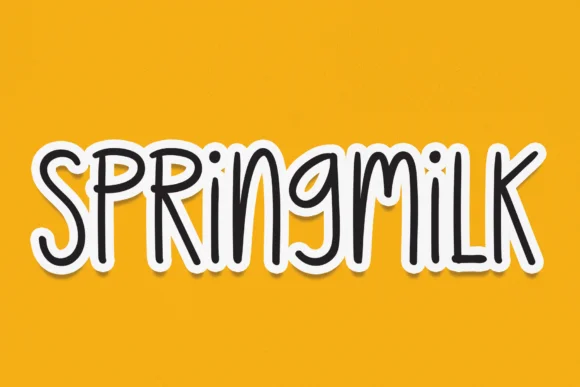 Springmilk Font by Creativewhitee — Script Handwritten Font