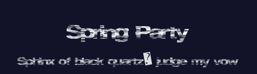 Spring Party by Xerographer Fonts — Decorative Font — thumbnail 2