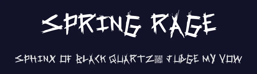 Spring Rage by Xerographer Fonts — Decorative Font — thumbnail 2