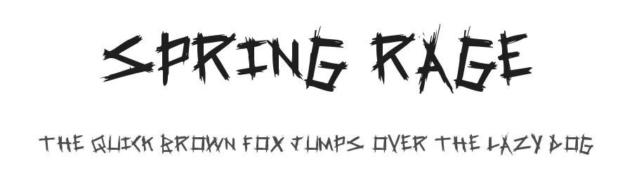 Spring Rage by Xerographer Fonts — Decorative Font