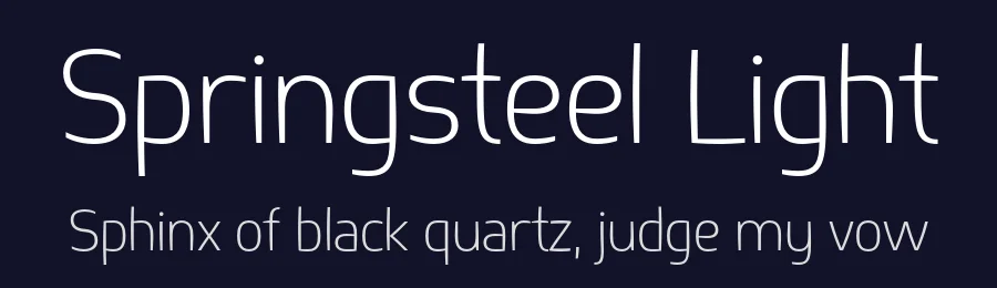 Springsteel Light by Paragraph — Sans Serif Font — thumbnail 2