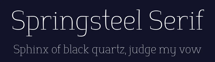 Springsteel Serif by Paragraph — Serif Font — thumbnail 2