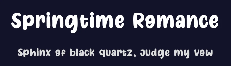 Springtime Romance by Eifetstype — Decorative Font — thumbnail 2