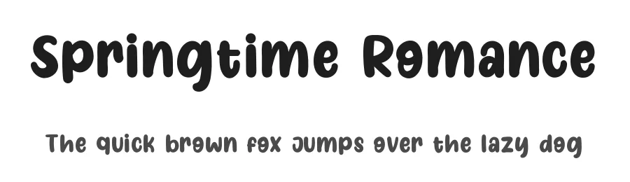 Springtime Romance by Eifetstype — Decorative Font