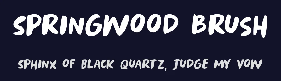 Springwood Brush by Hanoded — Script Handwritten Font — thumbnail 2