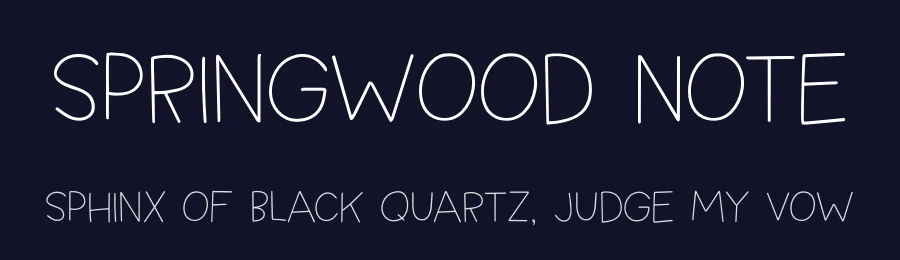Springwood Note by Hanoded — Decorative Font — thumbnail 2