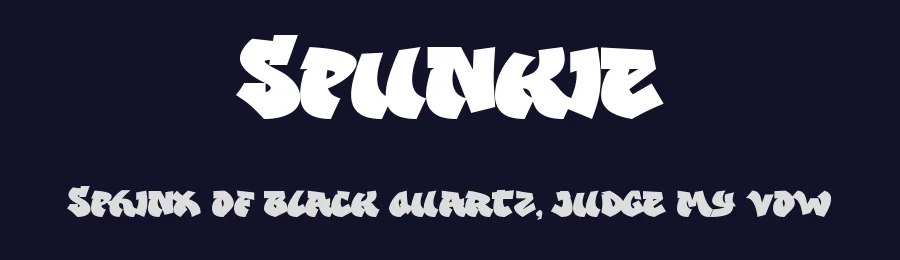 Spunkie by madeDeduk — Script Handwritten Font — thumbnail 2