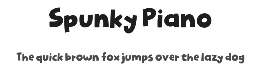 Spunky Piano by Pizzadude β Decorative Font