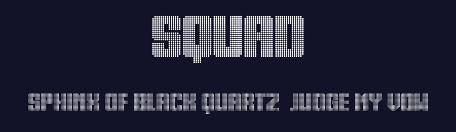 Squad by Vladimir Nikolic — Display Font — thumbnail 2