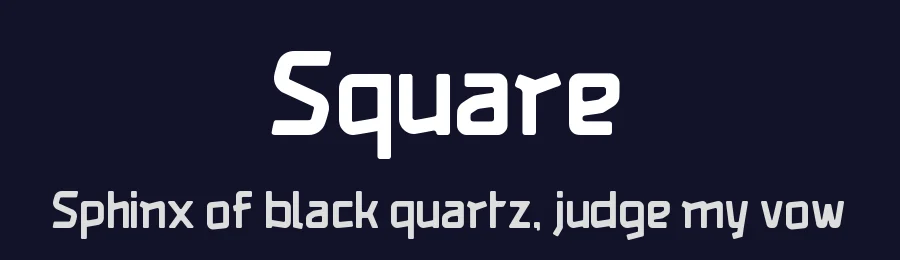 Square by Trim Studio — Display Font — thumbnail 2
