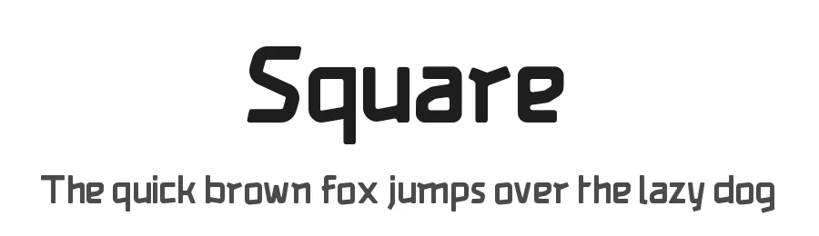 Square by Trim Studio — Display Font