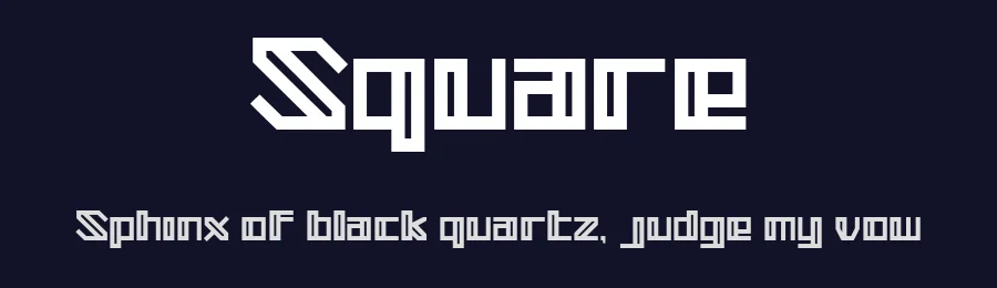 Square by herulogo — Display Font — thumbnail 2
