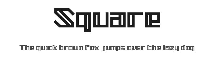 Square by herulogo — Display Font