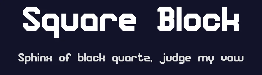Square Block by Andrea Cerboneschi — Display Font — thumbnail 2