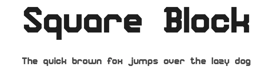 Square Block by Andrea Cerboneschi — Display Font