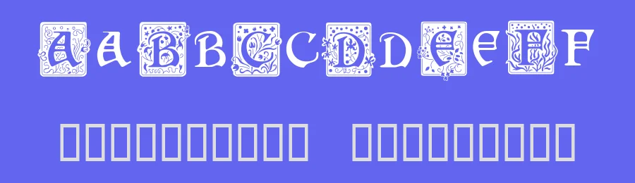 Square Caps by George Williams — Blackletter Font — thumbnail 3