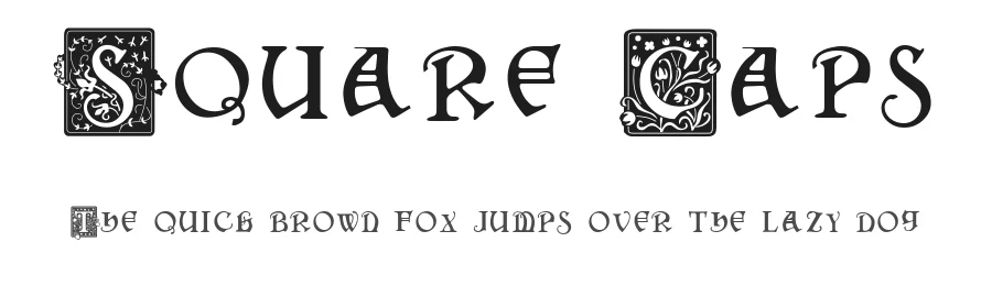 Square Caps by George Williams — Blackletter Font