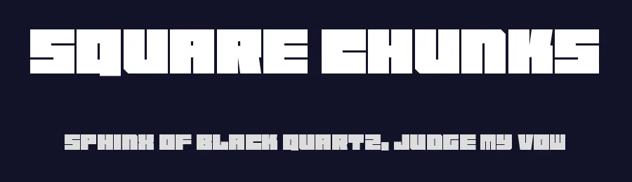 Square Chunks by Hawtpixel — Display Font — thumbnail 2