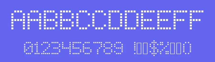 Square Dot-Matrix by Krafti Lab — Display Font — thumbnail 3