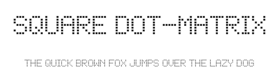 Square Dot-Matrix by Krafti Lab β Display Font