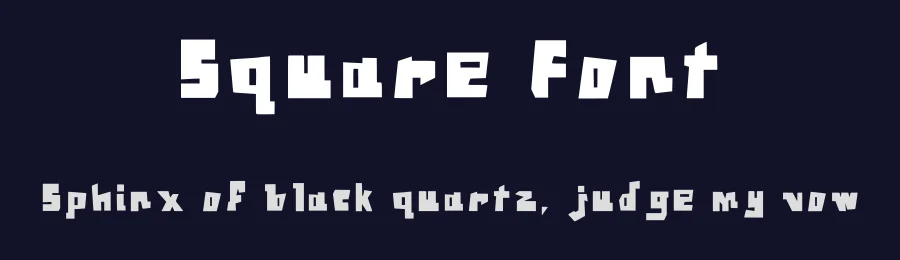 Square Font by Sergio Sadatmand — Decorative Font — thumbnail 2