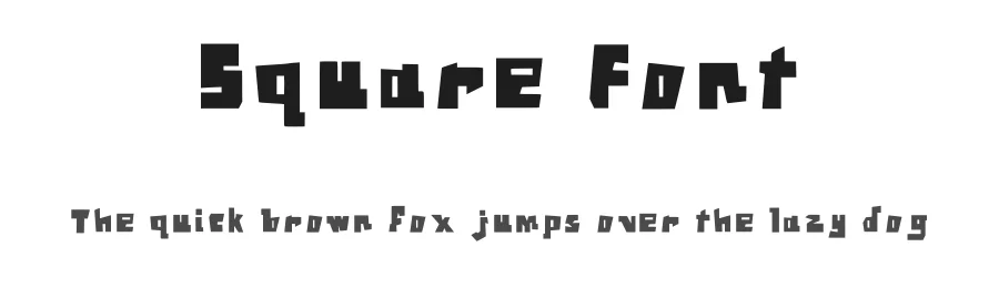 Square Font by Sergio Sadatmand — Decorative Font