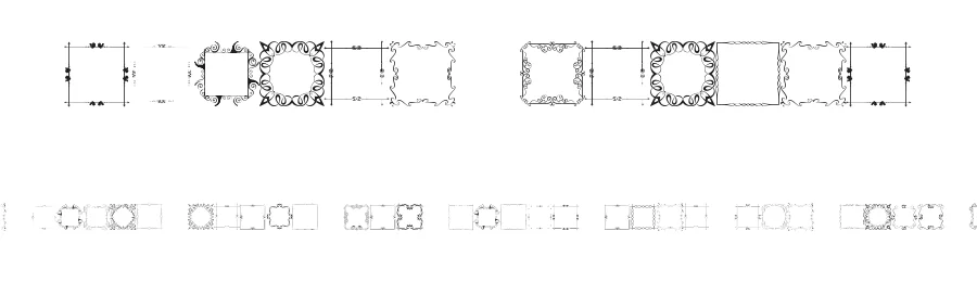 Square Frames by Digital Typeface Studio — Dingbats Font