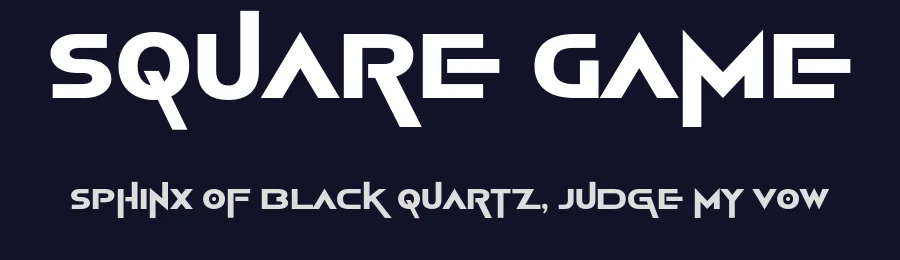 Square Game by Faqih Fawaji — Display Font — thumbnail 2